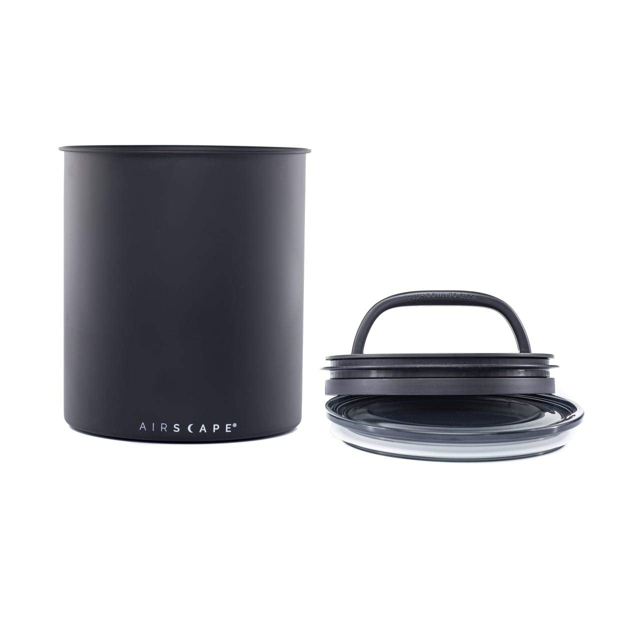 Airscape Coffee Storage Canister (1.1 kg Dry Beans) - Extra Large Kilo Size Food Storage Container, Patented Airtight Two Way Valve Lid Pushes Air Out