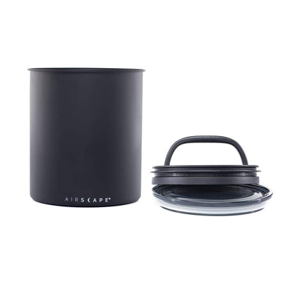 Airscape Coffee Storage Canister (1.1 kg Dry Beans) - Extra Large Kilo Size Food Storage Container, Patented Airtight Two Way Valve Lid Pushes Air Out