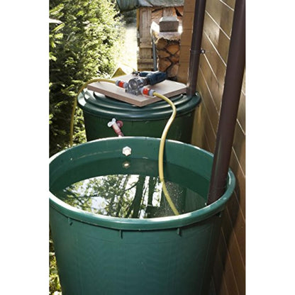 wolfcraft Pump with Metal Casing (3000 l/h) I 2200000 I for Pumping Liquids with a Power Drill