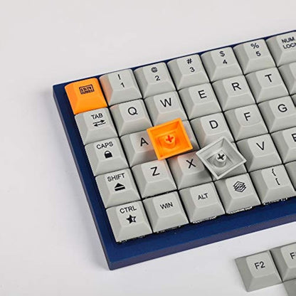 YMDK 75 Keys DSA Dye Sub PBT Keycaps Suitable for Ortholinear Layout MX Keyboard XD75 ID75 Planck Preonic Niu40 (Only Keycap)