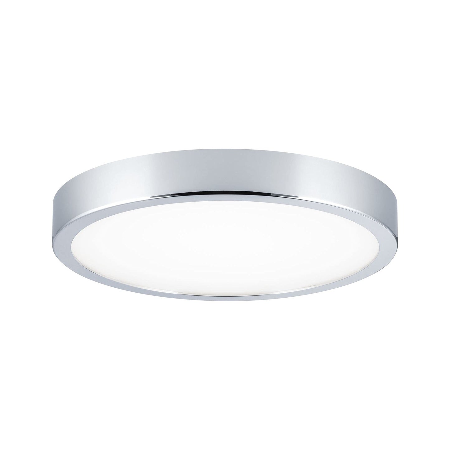 Paulmann 70882 Aviar Ceiling luminaire LED Panel Ceiling lamp Flat Ceiling Light IP44 Splash-Water Protected 20W Bathroom lamp Chrome Including lamp