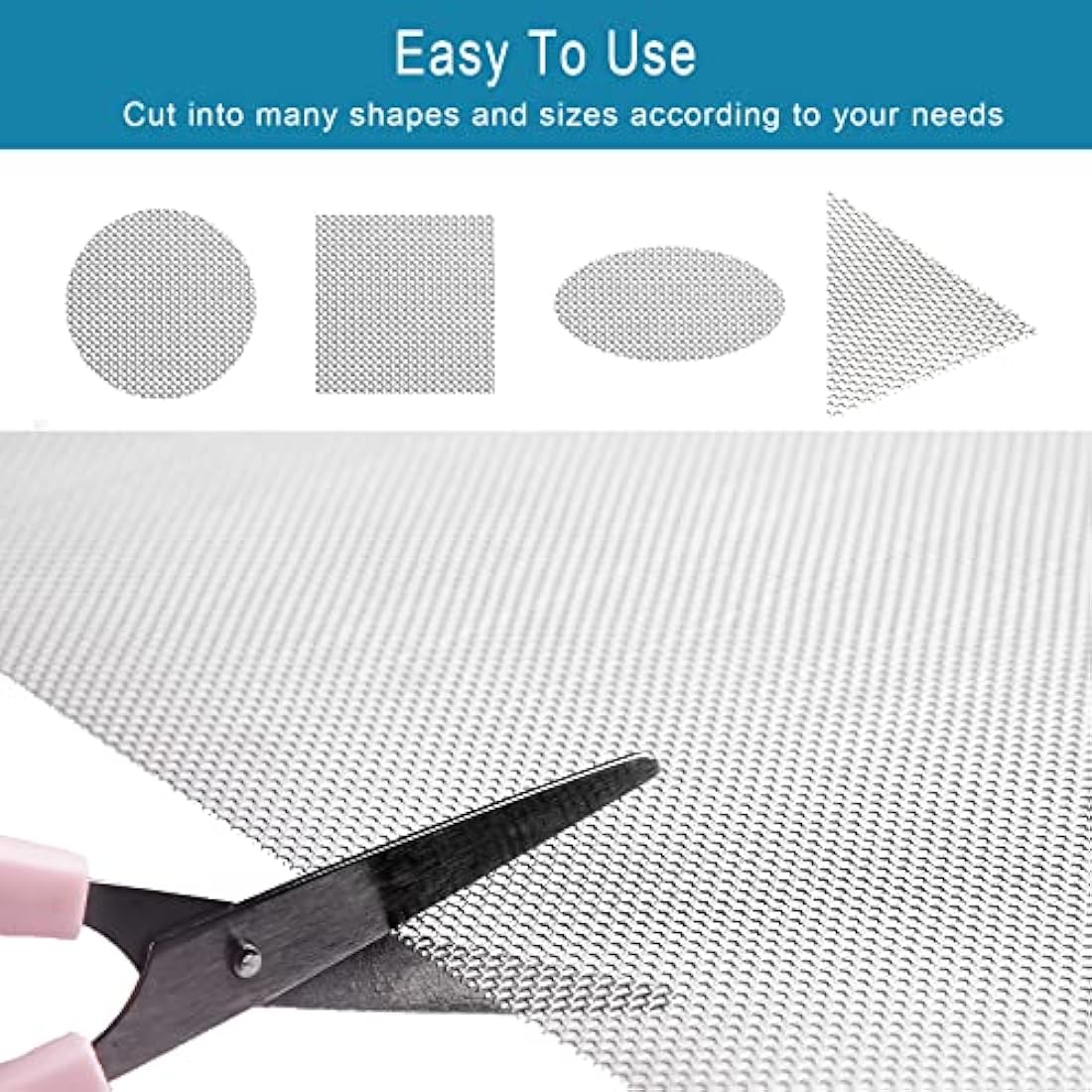 304 Stainless Steel Mesh Roll Large Size, Rodent Proof Metal Wire Mesh Panels 20 Mesh, Mouse Insect Mesh for Vents Cover, Air Brick, Home, Kitchen, Garden, 2 Metre x 300mm