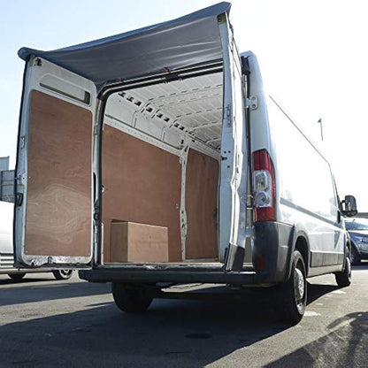 UK Custom Covers BDC508 Tailored Rear Barn Door Awning Cover Black - To Fit Iveco Daily 2014 Onwards