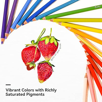 Arrtx 126 Colouring Pencils Set, Professional Premium Soft Core Coloured Pencils for Adult Artists, Drawing, Sketching, Shading |Adult Colouring Book |Colour Pencils | Artist Pencils