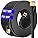 Outdoor Ethernet Cable 50m Cat 7, Long Ethernet Internet Cable 50m Indoor Waterproof Anti-Interference Cat7 High Speed Lan Network Cable 50 meter Flat - Pure Copper, SSTP with 50 Free Clips - Black