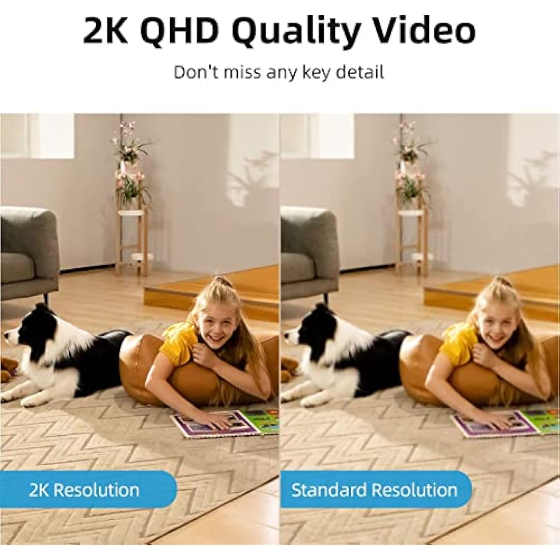 AOSU 2.5K Indoor Cameras 2 Pack – 5Ghz WiFi Plug-In Nanny Cam for Baby & Pets, Motion, Night Vision, Two-Way Audio