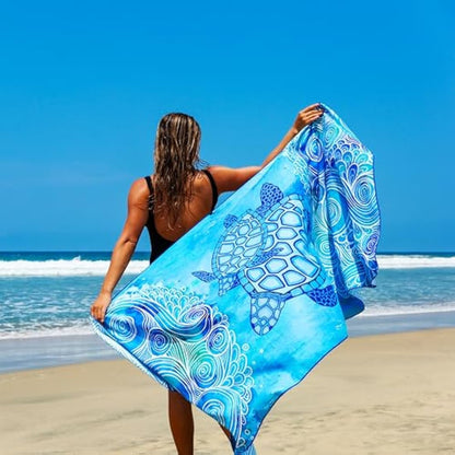 Elite Trend Microfiber Towels - Quick Dry Camping, Sports, Beach, Backpacking, Yoga, Gym, Travel Towel XL 78x35 w/Bag - Soft, Compact, Lightweight