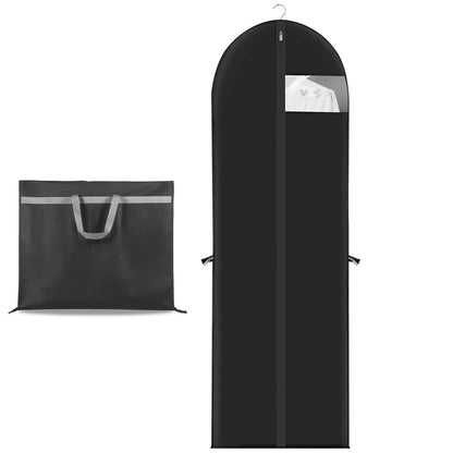 1 Pack Dress Bags Covers Long 60cm*180cm, PEVA Hanging Garment Bags with Handle Waterproof Dustproof Clothes Covers for Gowns, Wedding Dress