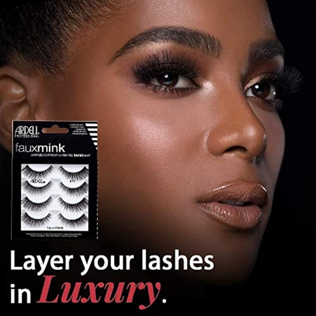 Ardell Faux Minx 811 False Lashes, Pack of 4