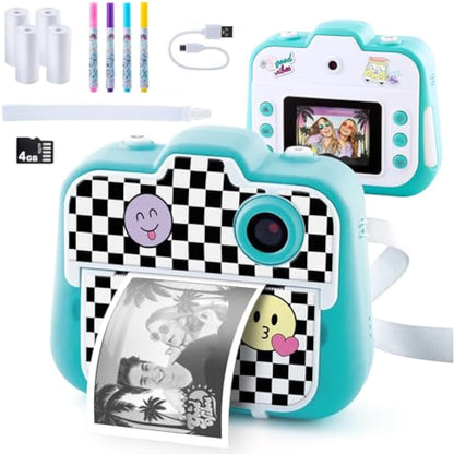Studio Creator Photo Creator Instant , Kids Digital Camera with Built-In Printer, 250+ Dry Prints, 4GB Micro SD Card Included, Rechargeable, (CLK 004),Multicolor,24.1 x 6.1 x 20.1 centimeters