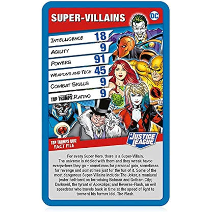 Top Trumps Justice League Specials Card Game, play with Superheroes and Villains including Batman, Superman, Wonder Woman, Joker, Poison Ivy and Catwoman, gift and toy for boys and girls aged 6 plus
