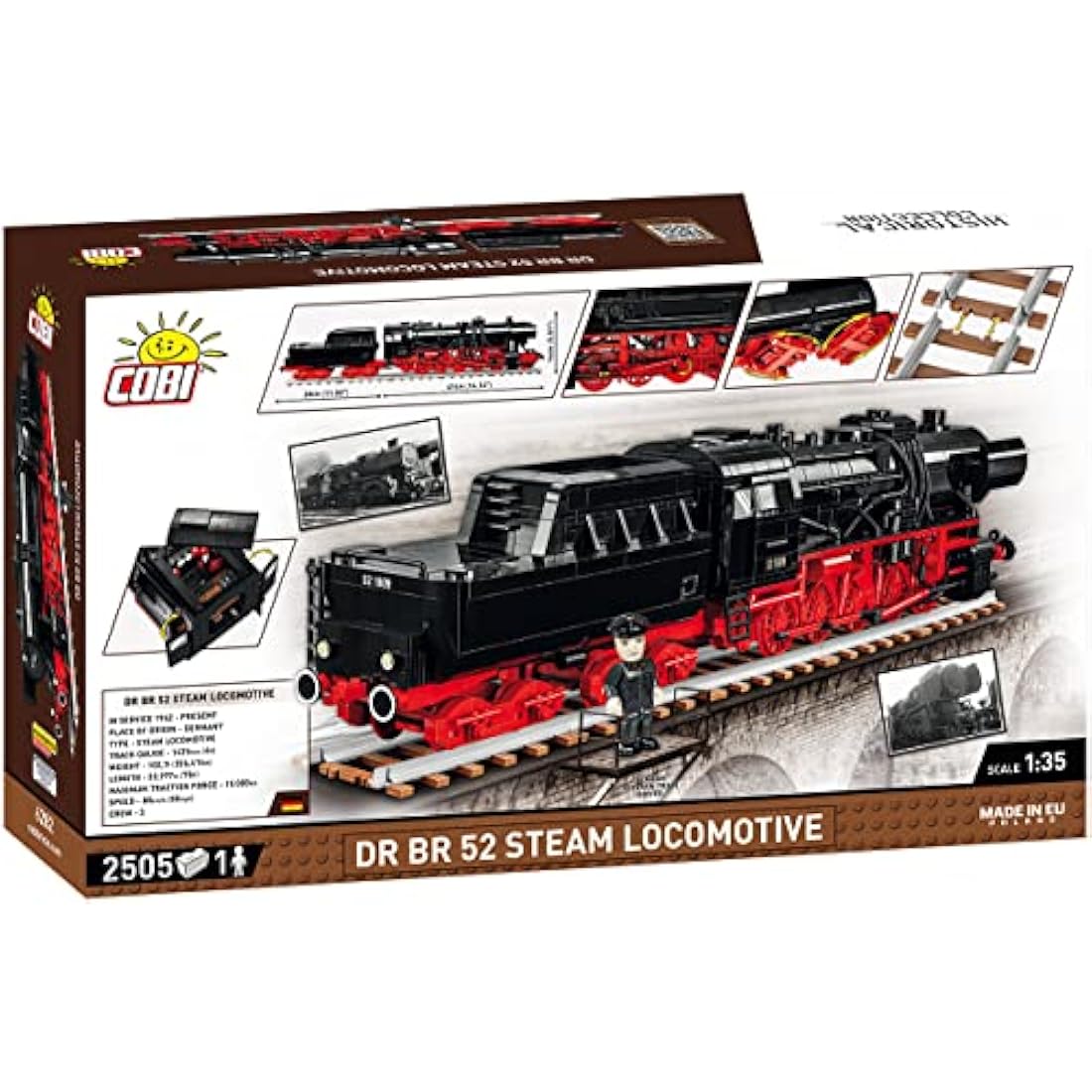 COBI DR BR 52 Steam Locomotive, Black