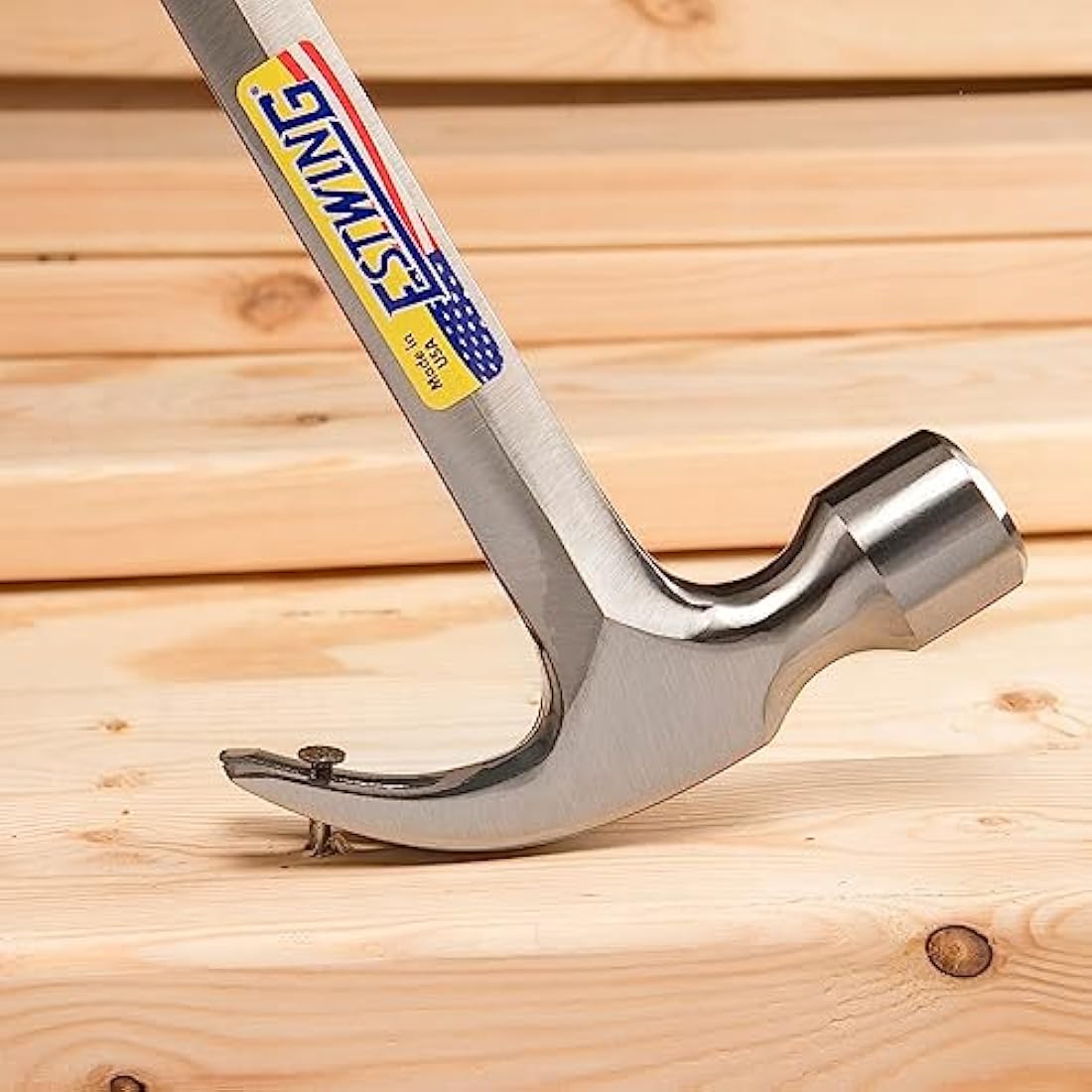 Estwing E3-22C 22oz 16-inch Smooth Face Framing Hammer with Vinyl Shock Reduction Grip