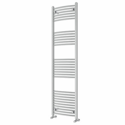 NRG Chrome Curved Central Heating Towel Rail Heated Rad Radiator 1800×500mm