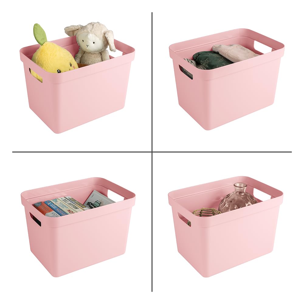 SUNWARE perfectly organised Sigma home storage box 18L pink