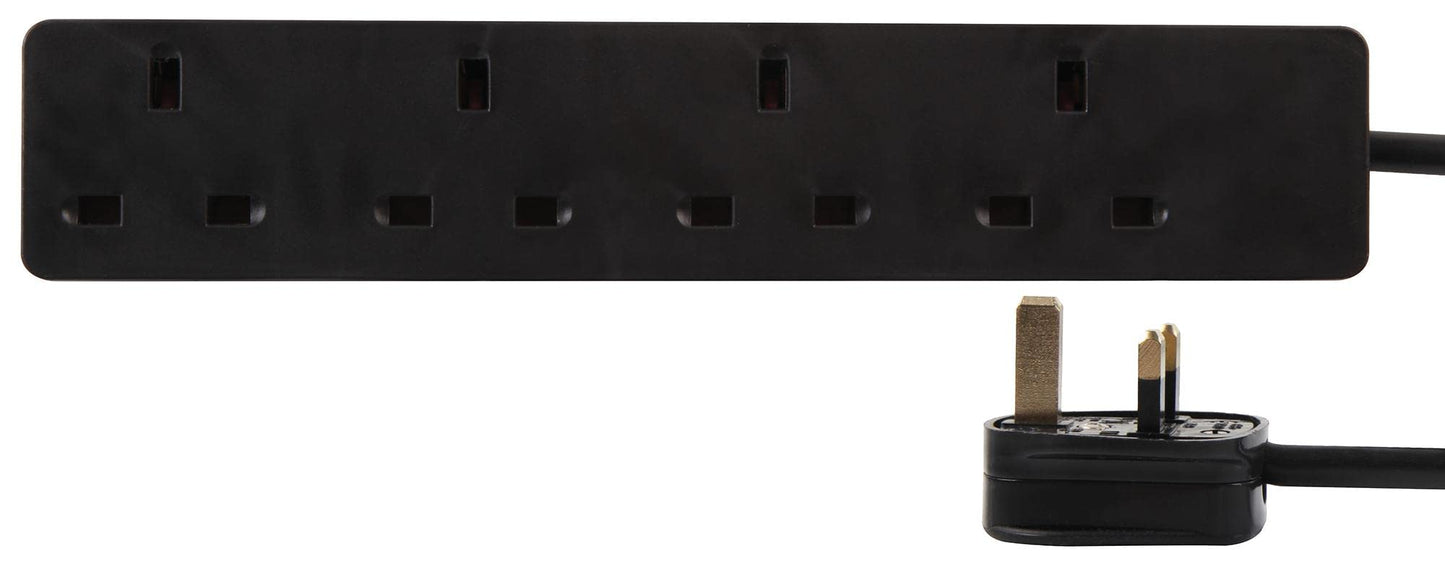 PRO ELEC PELB1413 4-Gang Extension Lead, 20m, Black