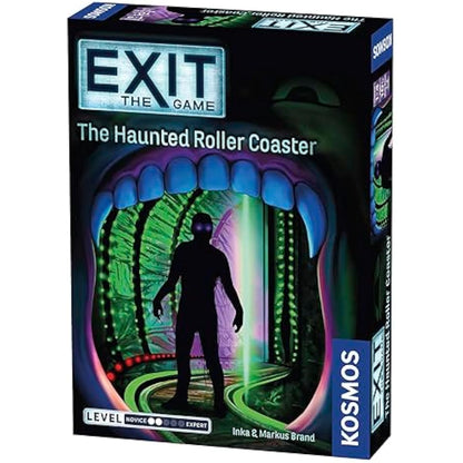Thames & Kosmos - EXIT: The Haunted Roller Coaster - Level: 2/5 - Unique Escape Room Game - 1-4 Players - Puzzle Solving Strategy Board Games for Adults & Kids, Ages 10+ - 697907