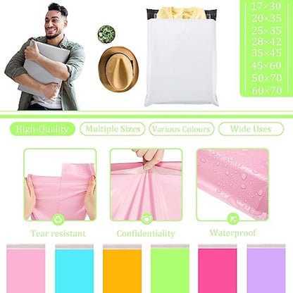 10pcs 60x70cm Green Vinted Postage Bags Mailing Bags for Clothes,Mailing Poly Postal Self Seal Bags,Large Parcel Shipping Bags Strong Packaging Bags Delivery Bags Plastic Envelopes for Posting Clothes