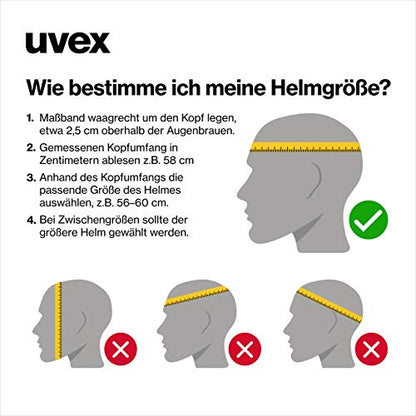 uvex i-vo cc - Lightweight All-Round Bike Helmet for Men & Women - Individual Fit - Upgradeable with an LED Light - Red Black - 52-57 cm