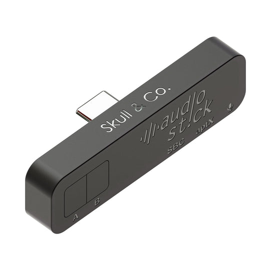 Skull & Co. AudioStick Bluetooth 5.0 Wireless Audio Transmitter Adapter Low Latency for PS5 / PS4, Nintendo Switch/Lite/Other Devices, Optimised for