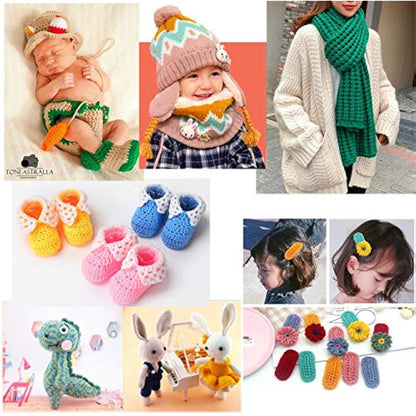 JZK 20 Multicolour 50g Super Soft Milk Cotton Wool Yarn for Knitting Crochet Baby Garments hat Shoes Socks Scarf Toy Making