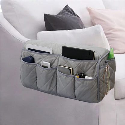 DZOZO Sofa Armrest Organizer Arm Rest Organiser Hanging Sofa Caddy Storage Bag TV Remote Control Holder Chair Tidy Couch Arm Rest Storage Bag Couch
