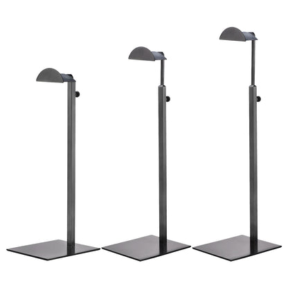 sourcing map Purse Display Stand Set 3 Pack Metal Adjustable Handbag Rack Single Hook Holder for Boutique Store - Black