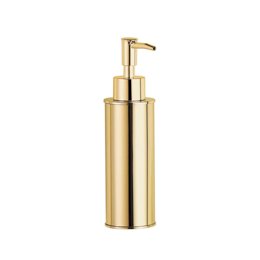 BGL Gold Soap Dispenser 304 Stainless Steel Pump Bottle, 6oz/180ml Refillable Lotion Dispenser for Bathroom Vanity, Kitchen Countertop, PVD Finish,