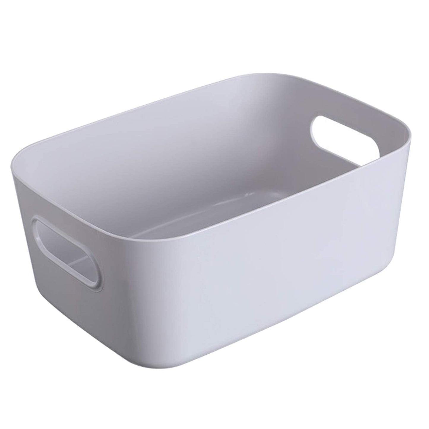 JMYDecor Storage Boxes,Rectangular Box, Set of 3 Plastic Studio Baskets Organiser For Kitchen, Home, Office Bathroom