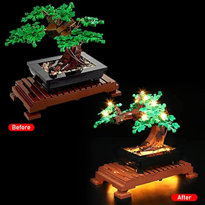 LocoLee Light Set for Lego Bonsai Tree,Led Decoration Lighting Kit for Lego 10281 Bonsai Tree Building Blocks Model,Botanical Collection Creative Home DéCor DIY Projects,No Lego