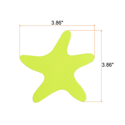 sourcing map 12pcs Non Slip Bathtub Stickers Bath Shower Floor 3.86" Anti-Slip Sticker Tape Starfish Style Decals for Bathroom Kitchen Bathtub Treads