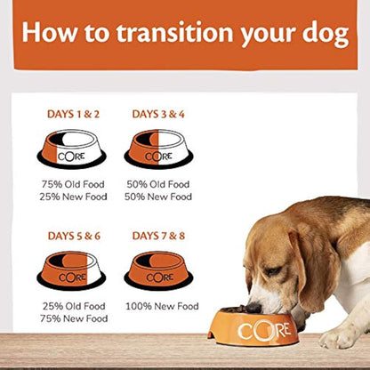 Wellness CORE 95 Percent Turkey & Kale, 6 x 400g, Dog Food Wet for All Dog Breeds, Chunky Paté, Grain-Free, High Meat Content, Protein-Rich, Limited Ingredient Recipe