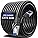 Ethernet Cable 50m, Cat 6 Internet Cable 50m Network Cable FTP Shielded Patch Cable High Speed Gigabit 1000Mbps LAN Cable Weatherproof Wlan Cable 23AWG Black Wifi Cables for PS5 Router Modem