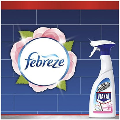 Viakal Limescale Remover Spray, Bathroom Cleaner Spray, Fresh Spring Rose Scent, 5 Litre (500 ml x 10), Toilet Cleaner Limescale Remover