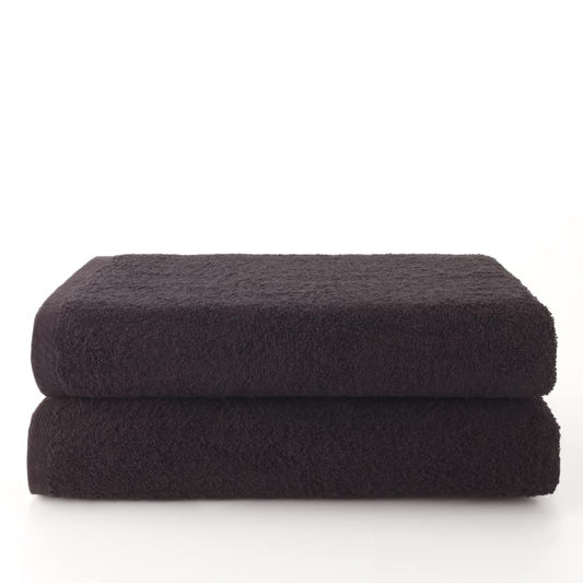 Top Towels - Plus - Large bath towels - Bath towels - 2 shower towels - 70x140 cm - 100% cotton - Black