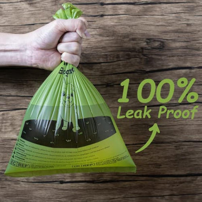 GREENER WALKER Poop Bags for Dog Waste 1080 Bags, Extra Thick Strong 100% Leak Proof Biodegradable Dog Waste Bags (Brown)