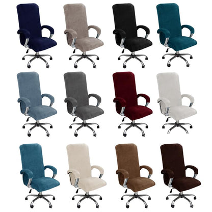 Bestenrose Velvet Office Chair Cover Stretch Computer Desk Armchair Covers