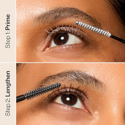 Honest Beauty Extreme Length Mascara + Lash Primer | 2-in-1 Boosts Lash Length, Volume & Definition | Silicone Free, Paraben Free, Dermatologist &.