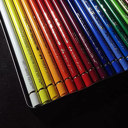 Faber-Castell Art & Graphic Polychromos Colour Pencil, Multicoloured, Tin Of 24, For Art, Craft, Drawing, Sketching, Home, School, University, Colouring