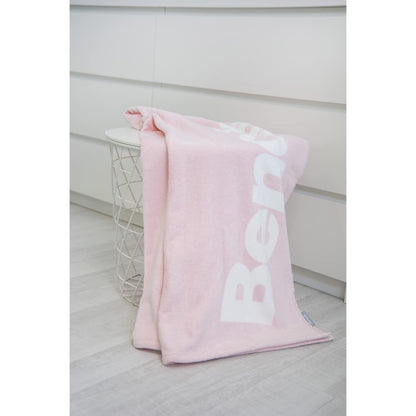 Herding Bench beach and sauna towel, pastel colours, 80 x 180 cm, 100% cotton, velour, with hanger, colour: Pink, item no.: 6112602537
