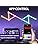 TOHETO RGB Wall Light, LED DIY Geometry Splicing Gaming Lights, Backlit Modular Wi-Fi Colour Changing Home Decor Lights Work with Alexa and Google Assistant for Game Room, Bedroom (9 Lines, White)