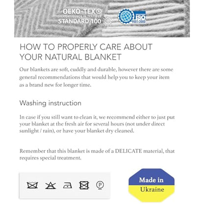 LYHome Travel Blanket - Extra Warm Picnic Throw, Bed Camping Outdoor Wool Blankets, Cozy Soft Throws, Military Army and Garden Outside Use (51x67 in | 130x170 cm | Gray - Dark Gray Double-sided)