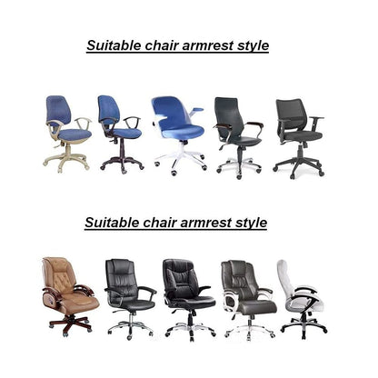 zalati Chair Armrest Covers Pads 2pcs Slipcovers Removable Washable for Office Gaming Chair - Black