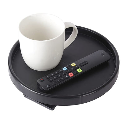 Sofa Arm Table Clip-On Tray for Drinks, Remote & Phone Holder