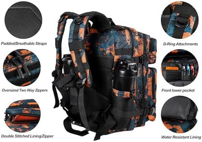 LHI Tactical Military Backpack for Men and Women 25L/35L Army Assault Pack Bag Small Rucksack with Bottle Holder