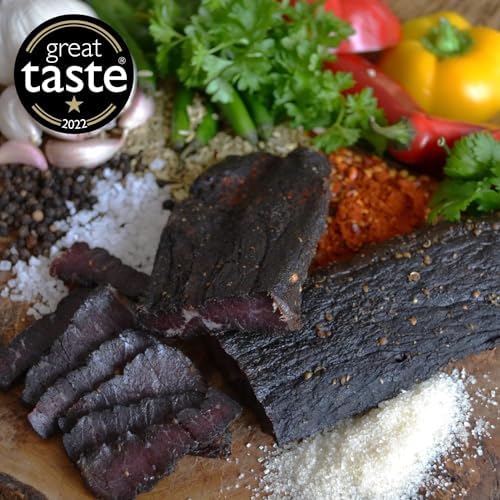 The Biltong Man | Tasty Traditional Lean Beef Biltong | Healthy High Protein Dried Beef Snack | 1Kg (Pack of 2)