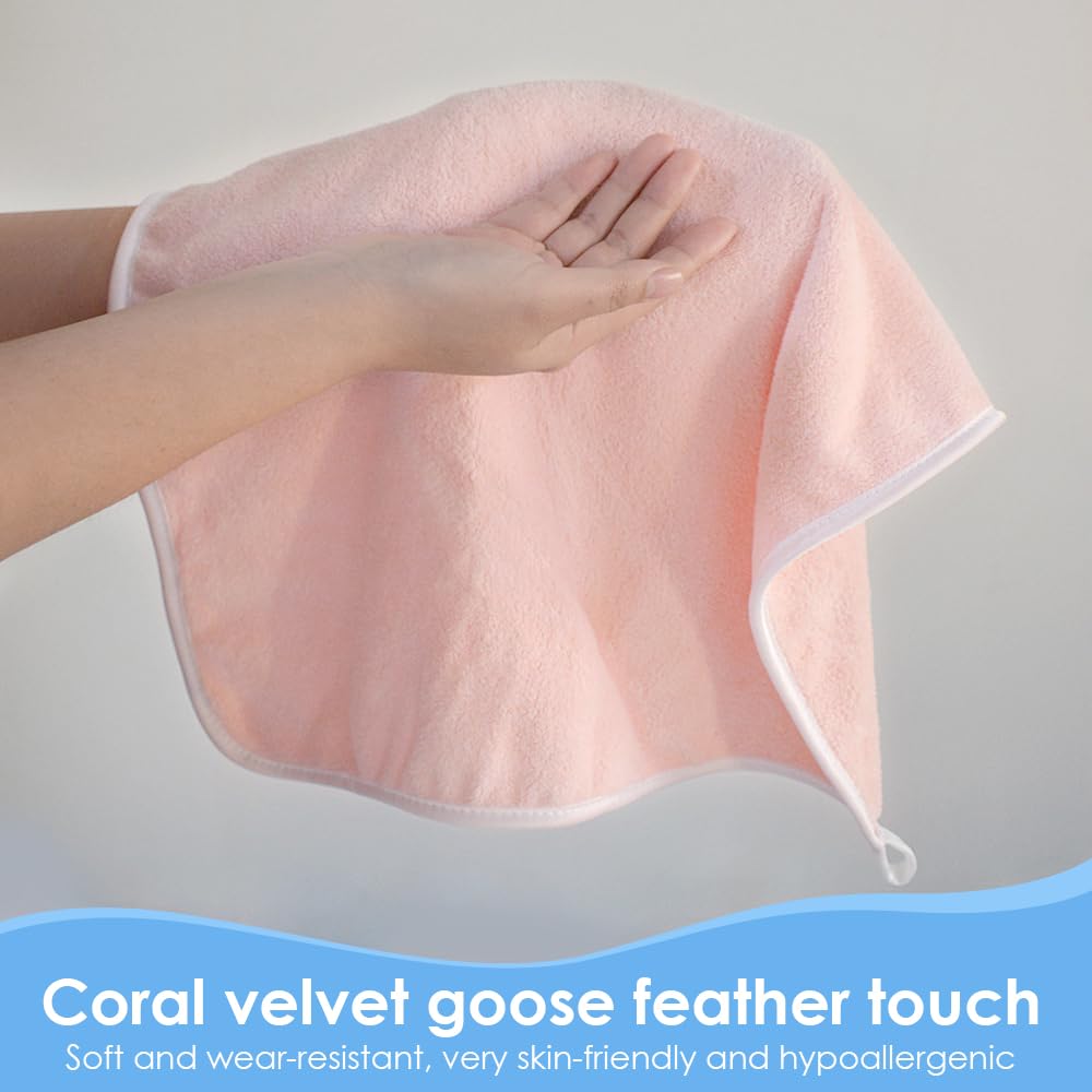 VIVOTE Microfiber Hand Towel for Bathroom, Hand Towels with Hanging Loop