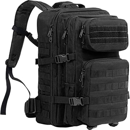 ProCase Military Tactical Assault Backpack Rucksacks, 40L Large Capacity MOLLE Army Pack Bag Go Bag, for Hiking Trekking Camping Travelling Climbing and Other Outdoor Activities