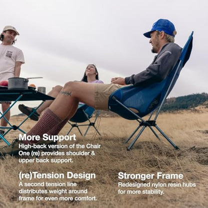 Helinox Chair One Highback (re) High-Performance Camping Chair, Blue Block