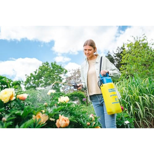 GLORIA Prima 5 Pressure Sprayer | Garden Sprayer/Sprayer for Plant Protection | 5 Litre Filling Capacity | Brass Nozzle